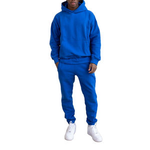 Unisex 2026 Custom Heavyweight Half Zip Hoodies Pantalones acampanados apilados XL Chándal de gran tamaño para hombre en polar Entrenamiento Jogging Wear - Product Image 5