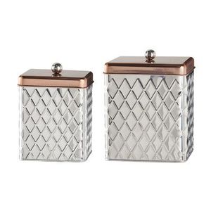Vente chaude repas argent aluminium martelé ligne conception boîte de rangement de haute qualité avec couvercle en bois et poignée en laiton - Product Image 5