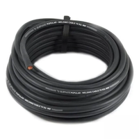 Câble de soudage en cuivre de 20 mètres, matériau en cuivre Super D, calibre 38, 1000 brins, capacité 500A, compatible avec les tiges 12-8.