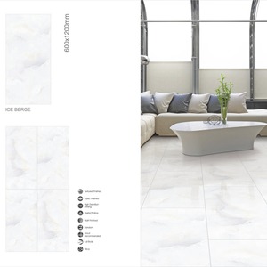 High Glossy 600x1200mm Polished Porcelain Wood Look Floor <b>Wall</b> Tiles Firebrick for Outdoor Hall Bathroom Use-Made in Foshan - Product Image 1
