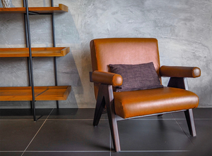 Midcentury Retro Accent Fauteuil Cadre En Teck Siège Rembourré pour Manger Restaurants Villas pour Salon Coin Lecture - Product Image 5