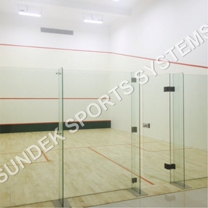 Parquet en bois d'érable pour terrain de squash professionnel avec système d'absorption des chocs conforme aux normes WSF - Product Image 3