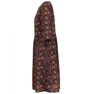 Robe Briar 100% coton bohème à imprimé floral Raani, longueur genou, lavable pour l'été, le printemps et l'automne - Product Image 6