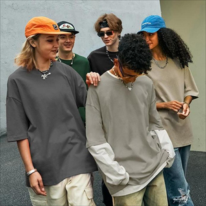 Custom <b>Men's</b> Unisex Oversized T-<b>Shirt</b> Premium Plain White Soft Flannel Fabric Anti-Wrinkle Quick Dry Breathable Eco-Friendly - Product Image 3