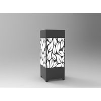 Lampe décorative d'intérieur haut de gamme DTN.001.04 avec source de lumière LED, cadre en V noir de haute qualité, garantie de 2 ans