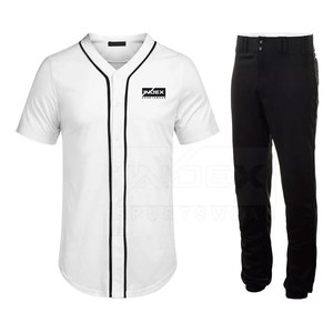 Mejor precio Suministro directo de fábrica Jersey de béisbol Uniforme Ropa deportiva para adultos Uso de softbol Impresión de sublimación en blanco 100% - Product Image 1