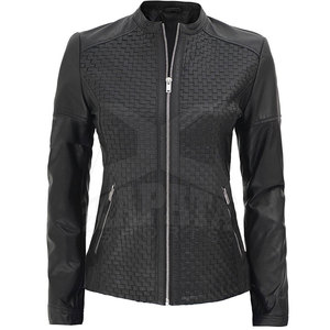 Women's High Quality Genuine Leather Jacket New Arrival Breathable Eco-Friendly Windproof Customizable for <b>Winter</b> Low MOQ - Product Image 4