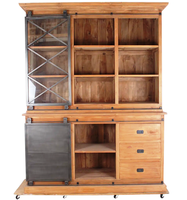 Commode de Salon Moderne de Luxe en Bois Massif, 5+ Tiroirs/Étagères, Pliable et Convertible, Style Ferme, Vente en Gros, Haute Qualité