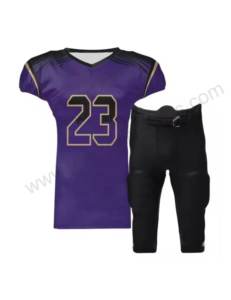 ชุดยูนิฟอร์มอเมริกันฟุตบอลสั่งทำพิเศษ เสื้อผ้ากีฬา แขนสั้น ระบายอากาศได้ดี ไซส์ใหญ่ สีพื้น โพลีเอสเตอร์ 100% - Product Image 5