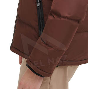 เสื้อแจ็กเก็ตขนเป็ดสำหรับผู้ชายเสื้อแจ็คเก็ตผ้าแคนวาสคอตั้งสำหรับฤดูหนาววัสดุออกแบบได้ตามต้องการ - Product Image 5