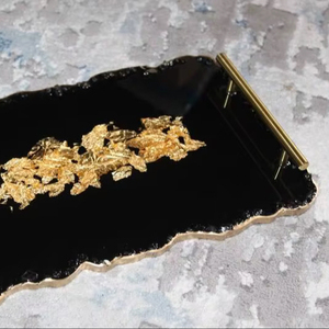 Plateau décoratif en résine de haute qualité, rectangulaire, disponible en plusieurs couleurs, pour la décoration intérieure - Product Image 1