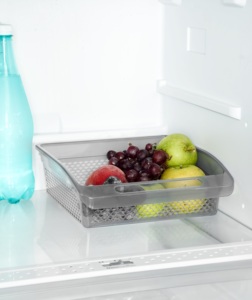 Large White Eco-Friendly PP Plastic Rattan Cabinet Organizer Basket Handle <b>for</b> Kitchen <b>Fridge</b> Shelf <b>Storage</b> Bin Containers Food - Product Image 4