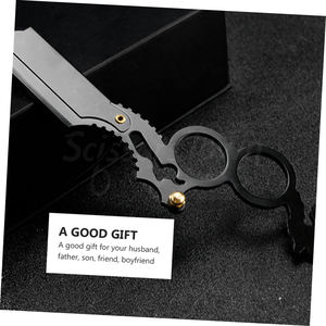 Custom Logo Straight Razor With Folding Handle And Premium Blade For Grooming Sets - Product Image 5