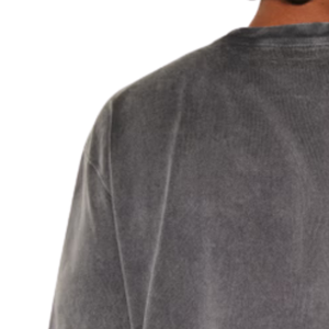 T-shirt décontracté pour homme, col rond, manches courtes, style hip-hop, avec bande horizontale sur la poitrine, coupe classique, vintage, séchage rapide - Product Image 5
