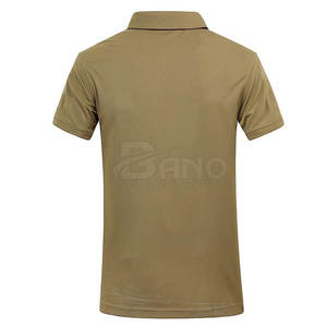 OEM logotipo personalizado ropa de hombre camisetas polo de manga corta de secado rápido camisetas polo al por mayor - Product Image 3