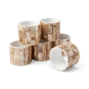 Ensemble de serviettes de table en rotin perlé de luxe pour la décoration de table de mariage - Product Image 1