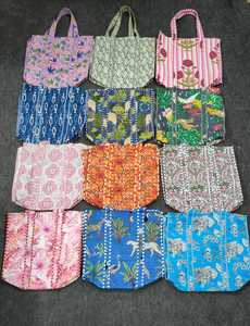 Bolsos estampados de algodón cosidos kantha hechos a medida ideales para reventa en tiendas de accesorios de moda - Product Image 4