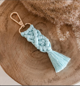Macrame <b>Key</b> <b>Ring</b> Handmade Macrame Keychain - Product Image 1