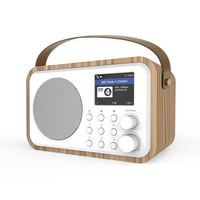 MA-336 ahşap Wifi radyo bluetooth ve taşınabilir radyo alıcısı ile 2000mAH dahili pil