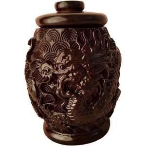 Urna de cremación de madera clásica para cenizas de adultos, urnas decorativas para hombres y mujeres, suministros de urnas funerarias al por mayor de La India - Product Image 5