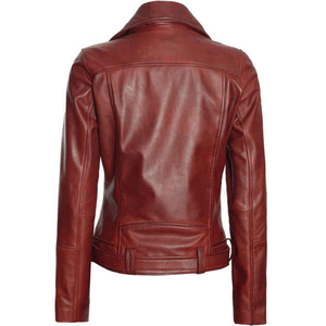 Chaqueta de Cuero Bomber para Mujer al por Mayor, Personalizada, con Cuello de Piel |   Abrigo de Cuero con Pelaje Premium para Invierno |   Proveedor de Moda OEM/ODM - Product Image 3
