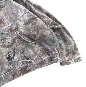 Sweat-shirts à capuche pour hommes en coton imprimé vintage personnalisé, camouflage, 450 g/m², sweat-shirts à capuche ample, graphique, camouflage de chasse, sweat-shirt lourd - Product Image 5