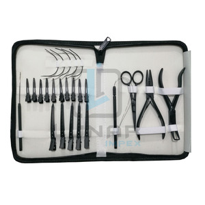 Kit de herramientas para extensiones de cabello recién llegado de fabricante de Pakistán en color negro mate con capacidad totalmente personalizada - Product Image 6