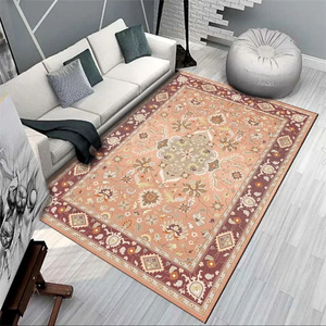 Tapis en peluche polyester à motif médaillon personnalisé avec base antidérapante, tapis en PVC facile à nettoyer pour les propriétaires d'animaux - Product Image 2