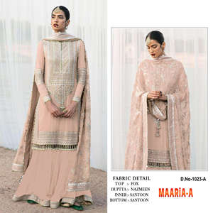 Salwar Kameez Tradicional Pakistaní, Último Diseño, Listo para Usar, Cosido, Tela de Rayón, Estilo Pantalón Recto para Damas, para Fiestas - Product Image 4