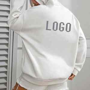 Sweat-shirts à capuche personnalisés en coton 100% 400gsm imprimés en 3D Hip Hop XS en gros pour femmes, logo OEM de haute qualité - Product Image 3