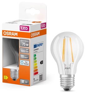 Lámpara LED Estándar de Cristal Transparente para Retrofit, 6.5W, 6500K, 806Lm (Osram 466036) - Product Image 1