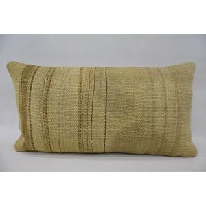 Premium Beige Kantha Patchwork Wool Pillow 12x24 Inch Luxury <b>Vintage</b> Woven Pattern Portable <b>Bedding</b> Fluffy Ring Square Features - Product Image 1