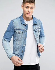 2026 OEM High Quality Long Sleeves <b>Denim</b> <b>Jacket</b> MenWholesale Button up <b>Denim</b> <b>Jacket</b> <b>Men</b> with Custom Embroidery <b>Jacket</b> <b>for</b> man - Product Image 3