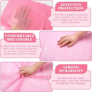 Draps jetables pour lit de spa, housse de <span class=keywords><strong>table</strong></span>, protège-matelas non tissé pour <span class=keywords><strong>massage</strong></span>, beauté, spa, tatouage, drap non tissé - Product Image 6