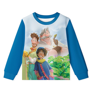 เสื้อกันหนาวเด็ก,ชุดวอร์มคอกลมแบบเป็นทางการพร้อมกางเกงแบบยั่งยืนชุดวอร์มแนวสตรีทสำหรับเด็ก - Product Image 4