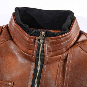 Hot Selling <b>Men</b> Clothing <b>Leather</b> <b>Jacket</b> New Fashion <b>Men</b> <b>Leather</b> <b>Jacket</b> Windproof Winter <b>Jacket</b> - Product Image 2