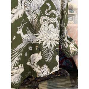 Camisas Casuales de Manga Larga para Hombre, Estampado de Jungla, Verde Bosque, Corte Holgado, Hechas de Tela Popelina de Algodón Puro - Product Image 5