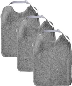 100% coton biologique mousseline bébé Bandana bavoirs ensemble confortable et Durable couleur grise bébé bave réglable bavoirs imperméables - Product Image 2