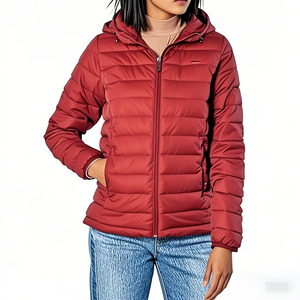 Down <b>Jackets</b> Winter Warmth Packable <b>Lightweight</b> Hooded Custom logo <b>Women</b> Puffer <b>Jacket</b> - Product Image 5
