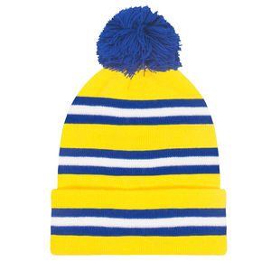 Bonnet en acrylique unisexe pour l'hiver avec chaînes et broderie en strass, design écologique de casquette de ski sportive - Product Image 1