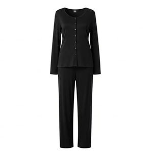 ชุดนอนผ้าฝ้ายผสมสำหรับผู้หญิง ผ้าฝ้ายผสมโพลีเอสเตอร์ นุ่ม ระบายอากาศดี ชุดนอนใส่สบายๆ อยู่บ้าน ขายส่งเสื้อผ้า SupplierX - Product Image 5