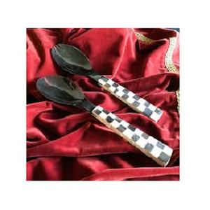 Cuchara de cuerno tradicional, tenedor, juegos de cubiertos, utensilios de cocina hechos a mano, cuchara de cuerno de búfalo de agua Natural, decoración del hogar de Super Enterprises - Product Image 5