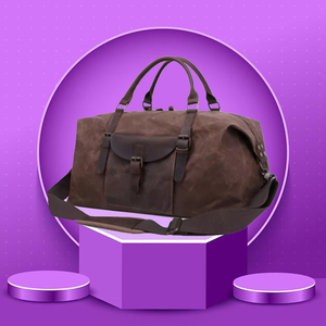 Lujo algodón Weekender Duffle Bag hombro llevar a mano Golf viaje bolsa de noche para fines de semana - Product Image 6