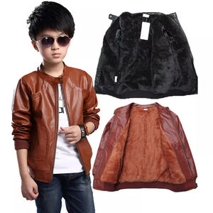 Chaqueta de Motocicleta de Piel de Oveja para Niños Unisex de Alta Calidad, Informal, de Invierno, Resistente al Viento, Impermeable, Reversible, Transpirable, de Manga Larga - Product Image 2