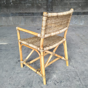 Silla de Bambú y Ratán de Estilo Tradicional al por Mayor para el Hogar, Jardín, Sala de Estar, Apartamento y Villa, Muebles de Ocio - Product Image 4