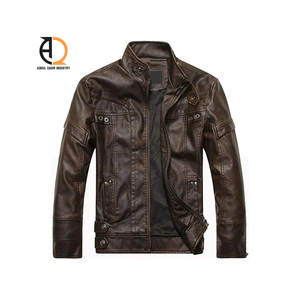 Chaquetas de Cuero para Hombre, Estilo Casual de Otoño, Chaqueta de Motociclista de PU, Abrigos de Cuero, Ropa de Marca - Product Image 6