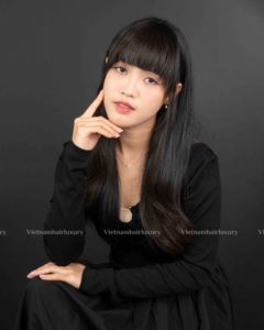 Extensions de cheveux humains vietnamiens en gros, couleur naturelle, sans nœuds ni perte, perruques ondulées à franges, provenant de plusieurs donneurs - Product Image 4