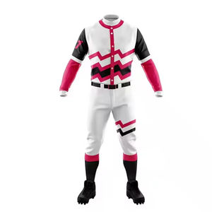 Ensemble de maillots et pantalons de baseball-Uniformes d'équipe entièrement personnalisables, matériau durable, idéal pour les matchs, les entraînements et les tournois - Product Image 1