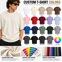 T-shirt surdimensionné personnalisé OEM 100 % fibre de bambou, respirant, doux au toucher, écologique, col rond, épaules tombantes, coupe ample