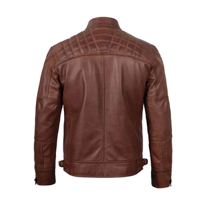 Veste en cuir décontractée pour homme, manches longues, vêtement d'extérieur d'hiver, mode de rue essentielle, conçue pour le confort, la chaleur et la durabilité - Product Image 2